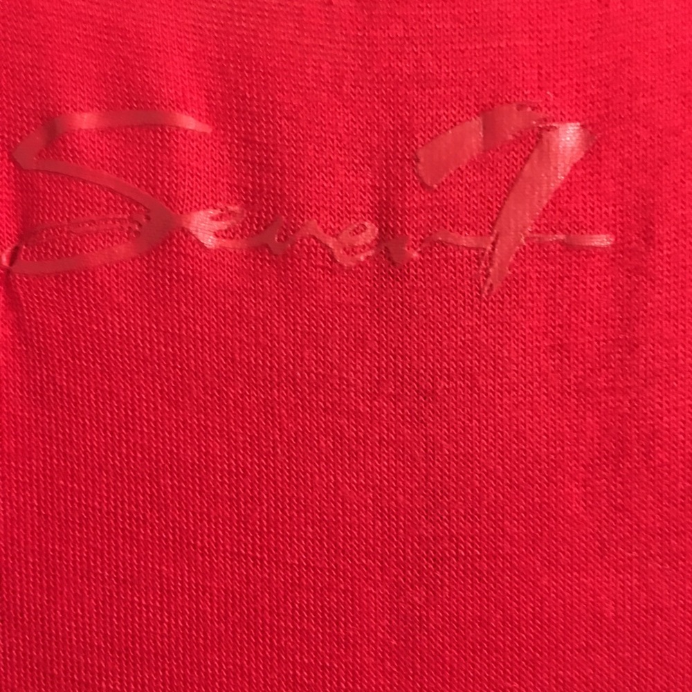 Seven7 red ruched knit dress - Picture 7 of 7